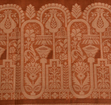Load image into Gallery viewer, Sanskriti Vintage Indian Saree Art Silk Woven Brown Craft Fabric Sari
