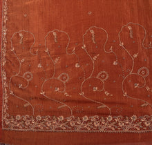 Load image into Gallery viewer, Sanskriti Vintage Antique Indian Saree Georgette Hand Embroidery Woven Craft Fabric Sari
