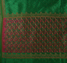 Load image into Gallery viewer, Sanskriti Vintage Indian Saree Art Silk Hand Embroidery Woven Craft Fabric Sari
