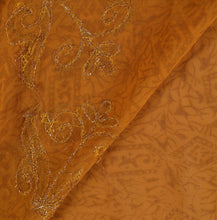 Load image into Gallery viewer, Sanskriti Vintage Indian Saree 100% Pure Georgette Silk Hand Beaded Fabric Ethnic Sari
