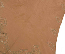 Load image into Gallery viewer, Sanskriti Vintage Indian Saree Art Silk Painted Peach Craft Fabric Sari
