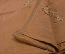 Load image into Gallery viewer, Sanskriti Vintage Indian Saree Art Silk Painted Peach Craft Fabric Sari
