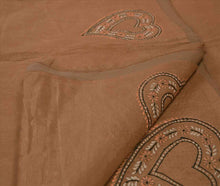 Load image into Gallery viewer, Sanskriti Vintage Indian Saree Art Silk Painted Peach Craft Fabric Sari
