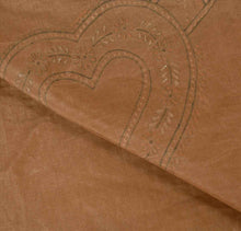 Load image into Gallery viewer, Sanskriti Vintage Indian Saree Art Silk Painted Peach Craft Fabric Sari
