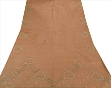 Load image into Gallery viewer, Sanskriti Vintage Indian Saree Art Silk Painted Peach Craft Fabric Sari
