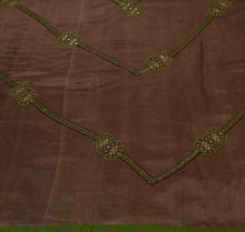 Load image into Gallery viewer, Antique Vintage Indian Saree 100% Pure Silk Hand Embroidery Craft Fabric Sari
