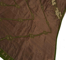 Load image into Gallery viewer, Antique Vintage Indian Saree 100% Pure Silk Hand Embroidery Craft Fabric Sari
