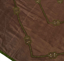 Load image into Gallery viewer, Antique Vintage Indian Saree 100% Pure Silk Hand Embroidery Craft Fabric Sari
