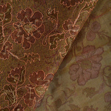Load image into Gallery viewer, Vintage Indian Saree 100% Pure Organza Silk Hand Beaded Woven Fabric Ethnic Sari

