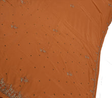 Load image into Gallery viewer, Sanskriti Vintage Indian Saree Art Silk Hand Beaded Peach Craft Fabric Sari
