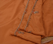 Load image into Gallery viewer, Sanskriti Vintage Indian Saree Art Silk Hand Beaded Peach Craft Fabric Sari
