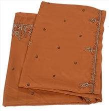 Load image into Gallery viewer, Sanskriti Vintage Indian Saree Art Silk Hand Beaded Peach Craft Fabric Sari
