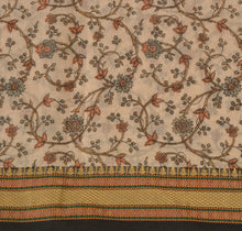 Load image into Gallery viewer, Sanskriti Vintage Indian Saree Art Silk Printed Cream Craft Fabric Sari
