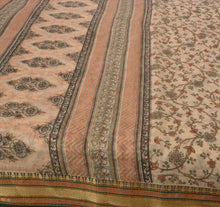 Load image into Gallery viewer, Sanskriti Vintage Indian Saree Art Silk Printed Cream Craft Fabric Sari
