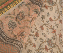 Load image into Gallery viewer, Sanskriti Vintage Indian Saree Art Silk Printed Cream Craft Fabric Sari
