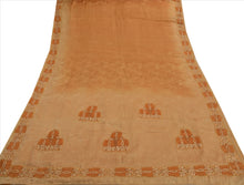 Load image into Gallery viewer, Antique Vintage Indian Saree 100% Pure Crepe Silk Embroidery Craft Fabric Sari
