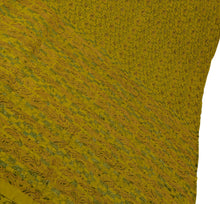 Load image into Gallery viewer, Sanskriti Vintage Indian Saree 100% Pure Silk Hand Beaded Green Craft Fabric Ethnic Sari
