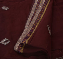 Load image into Gallery viewer, Sanskriti Vintage Indian Saree Georgette Hand Embroidery Craft Fabric Sari Gota
