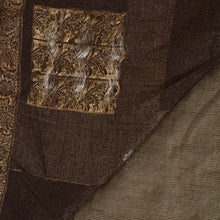 Load image into Gallery viewer, Sanskriti Antique Vintage Indian Saree Silk Blend Woven Golden Craft Fabric Sari
