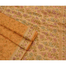 Load image into Gallery viewer, Sanskriti Vintage Yellow Saree Blend Silk Embroidered Woven Fabric Premium Ethnic Sari

