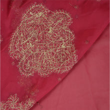 Load image into Gallery viewer, Sanskriti Vintage Indian Saree Georgette Hand Embroidery Pink Craft Fabric Sari
