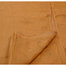 Load image into Gallery viewer, Sanskriti Vintage Indian Saree 100% Pure Silk Hand Beaded Saffron Fabric Sari
