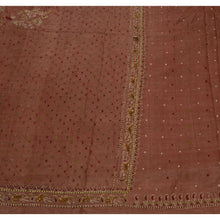 Load image into Gallery viewer, Vintage Indian Saree 100% Pure Silk Hand Beaded Fabric Cultural Sari Glass Beads
