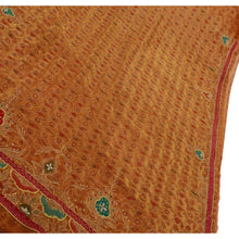 Load image into Gallery viewer, Sanskriti Vintage Indian Saree Tissue Hand Embroidery Golden Fabric Sari Zari
