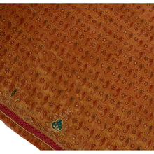 Load image into Gallery viewer, Sanskriti Vintage Indian Saree Tissue Hand Embroidery Golden Fabric Sari Zari
