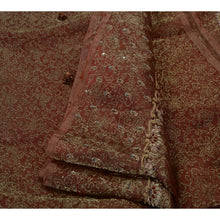 Load image into Gallery viewer, Antique Vintage Indian Saree Tissue Hand Embroidery Woven Fabric Sari Zardozi

