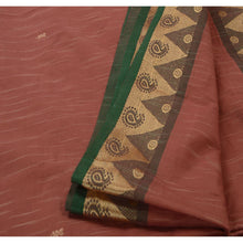 Load image into Gallery viewer, Sanskriti Vintage Indian Saree Cotton Woven Pink Craft Fabric Sari Paisley
