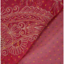 Load image into Gallery viewer, Sanskriti Vintage Indian Saree Georgette Hand Embroidery Fabric Sari Painted Zari

