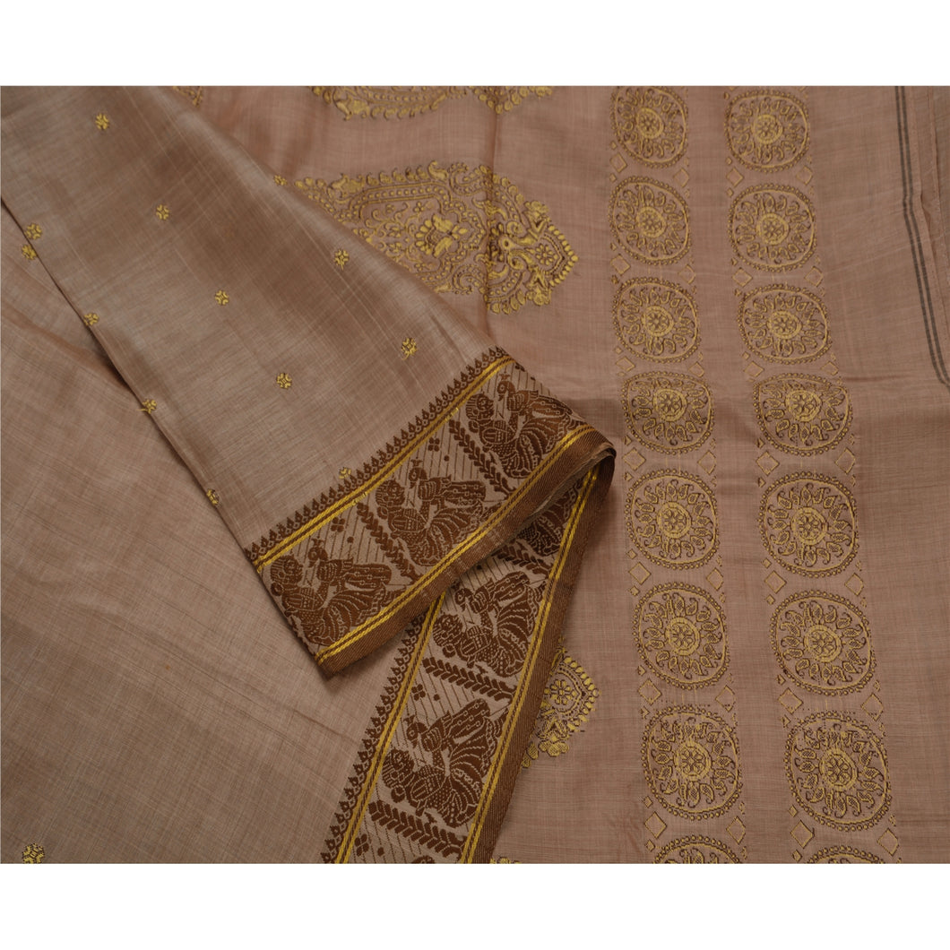 Indian Saree Silk Blend Woven Craft Fabric Premium Sari