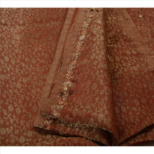 Load image into Gallery viewer, Antique Vintage Indian Saree Tissue Hand Embroidery Woven Fabric Sari Kundan
