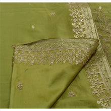 Load image into Gallery viewer, Sanskriti Vintage Indian Saree Art Silk Hand Embroidery Woven Fabric Sari Zari
