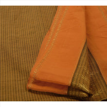 Load image into Gallery viewer, Sanskriti Vintage Indian Saree Art Silk Brown Woven Craft Fabric Sari
