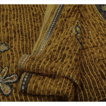 Load image into Gallery viewer, Sanskriti Vintage Indian Saree Georgette Hand Beaded Fabric Ethnic Sari Glass

