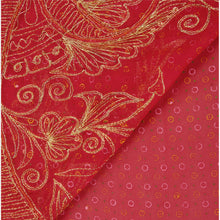 Load image into Gallery viewer, Sanskriti Vintage Saree Georgette Hand Beaded Painted Fabric Ethnic Sari Zari
