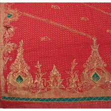 Load image into Gallery viewer, Sanskriti Vintage Saree Georgette Hand Beaded Painted Fabric Ethnic Sari Zari
