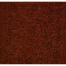 Load image into Gallery viewer, Sanskriti Vintage Indian Saree Silk Blend Woven Orange Craft Fabric Floral Sari
