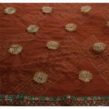 Load image into Gallery viewer, Sanskriti Vintage Indian Saree Net Mesh Embroidered Craft Fabric Bandhnai Sari

