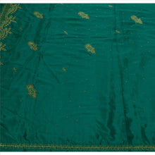 Load image into Gallery viewer, Sanskriti Vintage Indian Saree Art Silk Hand Beaded Green Fabric Sari Zari
