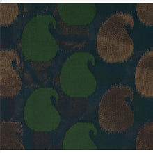 Load image into Gallery viewer, Sanskriti Vintage Indian Saree Art Silk Green Woven Craft Fabric Sari Paisley

