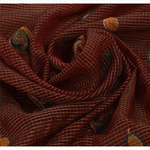 Load image into Gallery viewer, Sanskriti Vintage Indian Saree Art Silk Embroidered Woven Maroon Fabric Sari
