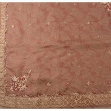 Load image into Gallery viewer, Antique Vintage Indian Saree Tissue Hand Embroidery Woven Fabric Zardozi Sari
