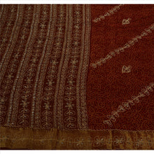 Load image into Gallery viewer, Antique Vintage Indian Saree Blend Georgette Hand Embroidery Woven Fabric Sari
