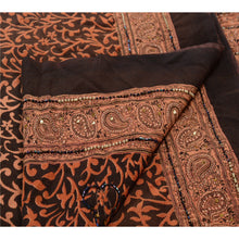 Load image into Gallery viewer, Sanskriti Vintage Indian Saree Art Silk Hand Beaded Fabric Glass Ethnic Sari
