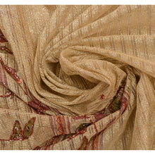 Load image into Gallery viewer, Sanskriti Vintage Saree Net Mesh Hand Beaded Woven Fabric Ethnic Yard Sari

