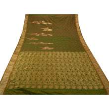 Load image into Gallery viewer, Sanskriti Vintage Antique Indian Saree Art Silk Woven Craft Fabric Floral Sari
