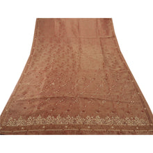 Load image into Gallery viewer, Sanskriti Antique Vintage Indian Saree Tissue Hand Embroidery Woven Fabric Sari
